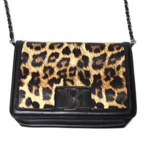 Badgley Mischka Leopard Madalyn Wallet-on-Chain Crossbody Bag